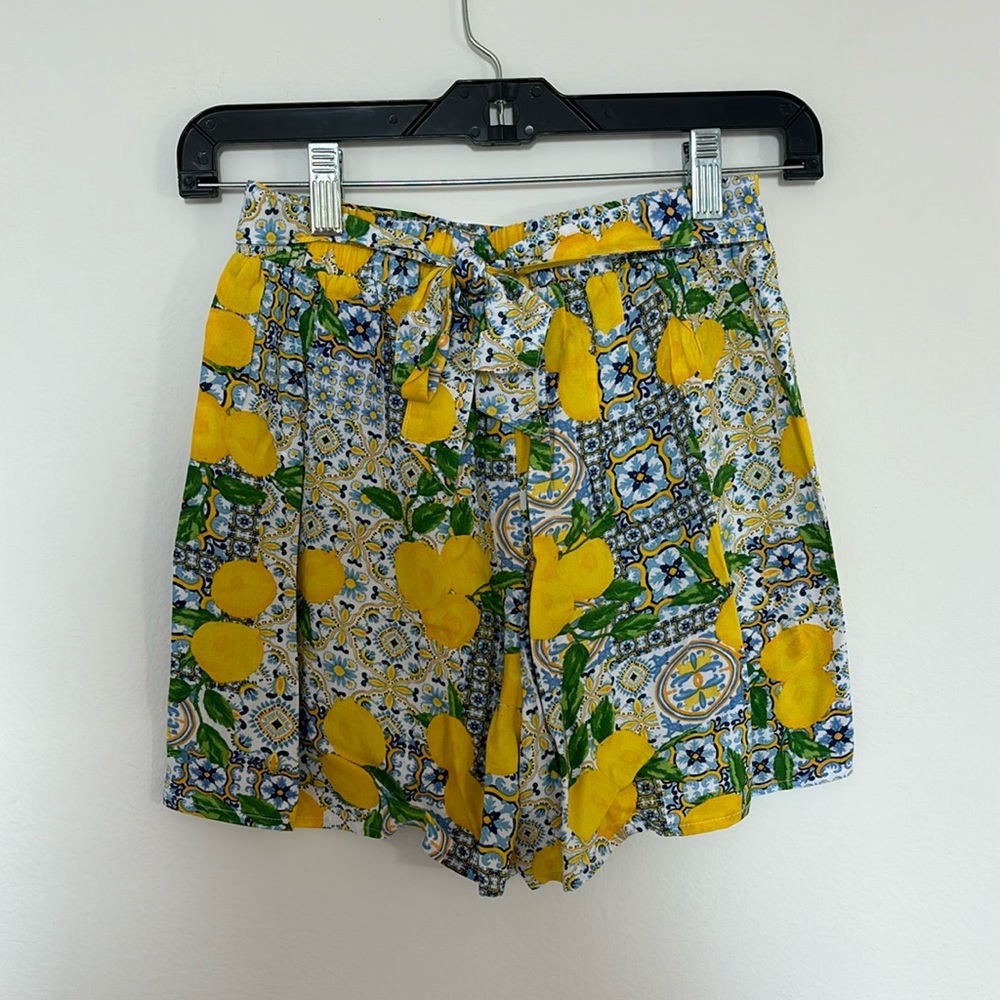 Primark Lemon Print Shorts Size 0